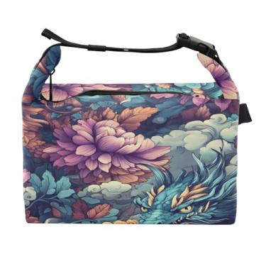 Imagem de STAYTOP Lancheira Dragon com fivela de alça, lancheira isolada para meninos e meninas, lancheira térmica para trabalho escolar