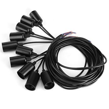 Imagem de GLOGLOW Suporte de Lâmpada de Teto Vintage Industrial Com 10 Cabeças, Luminária Pendente de Metal Com Cabo Longo de 2m, para Lâmpada E27, Decoração de Casa