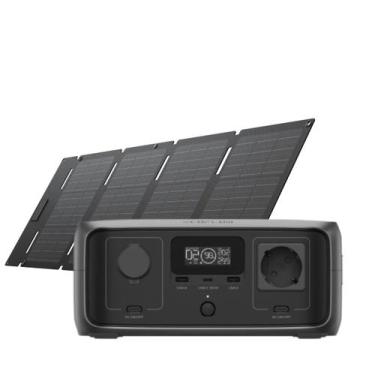 Imagem de Kit Gerador Energia River 3 245w + Placa Solar 60w Ecoflow - EF EcoFlo