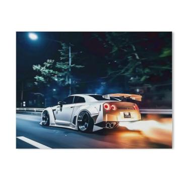 Imagem de HouLaiZhe Carro esportivo japonês Spitfire R35 Jdm pôsteres lona parede estética decoração de sala de parede impressões galeria sala decoração de parede para quarto sala de estar escritório 18 x 24