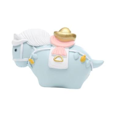 Imagem de Ｂｅｓｇａ Miniatura de Cavalo, Enfeite Moderno para Decoração de Casa, Estátua de Cavalo em Resina para Lembrancinhas de Festa, Decoração de Mesa e Estante, Verde