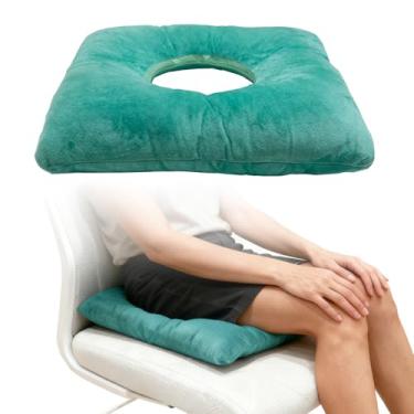 Imagem de ZNALDP Almofada de donut para feridas de cama, almofada de posicionamento médico para bumbum, cabeça, travesseiro de elevação do corpo para alívio de pressão, suporte de calcanhar no tornozelo, verde