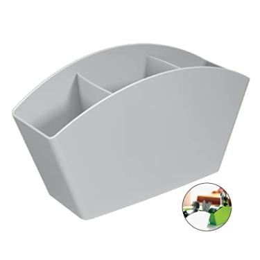 Imagem de Escorredor Separador Porta Talheres Organizador De Pia Cozinha - 10830 Coza - Cinza