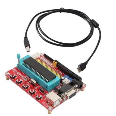 Imagem de Fafeicy Placa de Desenvolvimento de Aprendizagem, Microcontrolador PIC Com Interface RS232, Controle de 8 LED e Alimentação USB para Projetos Eletrônicos