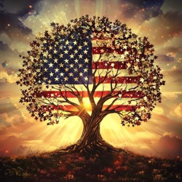 Imagem de WUSARPLY Kits de pintura de diamante de árvore antiga para adultos, kits de arte de diamante DIY com broca completa de diamante com diamantes, pedras preciosas, artes e artesanato para decoração de