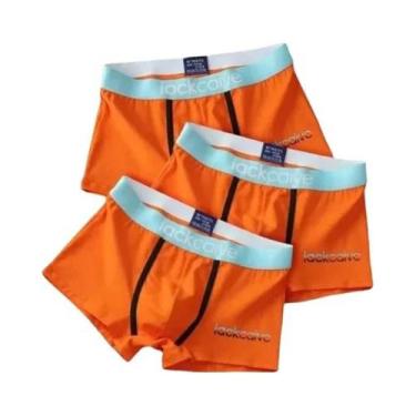 Imagem de Cuecas Boxer Masculinas De Algodão Respirável, Pacote Com 3, Confortáv