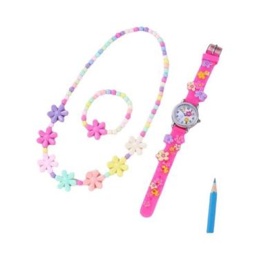 Imagem de Conjunto De Relógio De Pulso Infantil Com Desenhos Animados, Mostrador