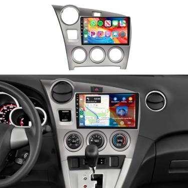 Imagem de Rádio de carro estéreo para Toyota Matrix 2009-2014 2 + 64G, tela sensível ao toque de 9 polegadas/Android 13/Wireless CarPlay/Android Auto/DSP EQ/GPS/WiFi/Bluetooth/FM/RDS/SWC/HD