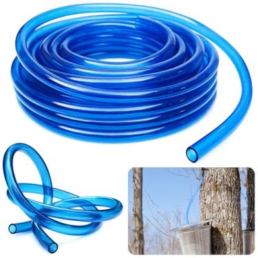 Imagem de Tubo de xarope de bordo de 80 m, linha de tubo de vácuo de xarope de bordo de 1,6 cm, tubo de seiva de bordo de silicone de grau alimentício, tubo de coleta de árvore para suprimentos de xarope de