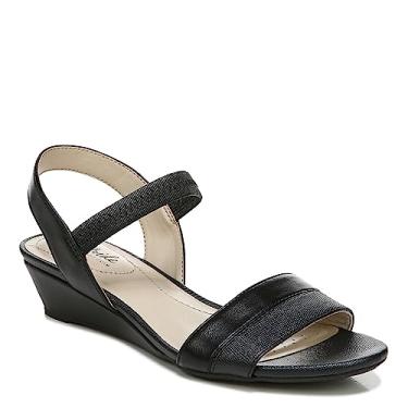 Imagem de LifeStride Sandália feminina Yuma Wedge, Preto, 36