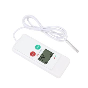 Imagem de Jiawu Registrador de Dados de Temperatura Digital USB Lembretes Precisos Adequados para Armazenamento Farmacêutico Bateria CR2450 para Centros de Vacinação e Logística de Cadeia Fria Peso: 2,75 Onças