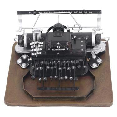 Imagem de OPPWONG Modelo de Máquina de Escrever Vintage Descompressão Decorativa Elegante Modelo de Máquina de Escrever Antigo Material de Ferro para Decoração de Casas, Salas de Estar