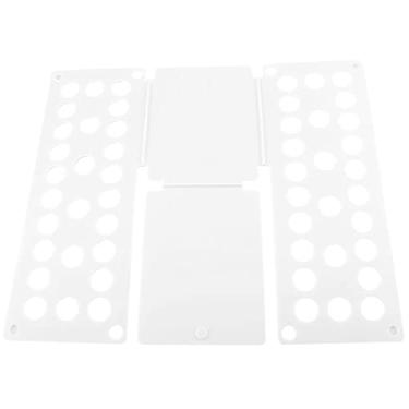 Imagem de CUOFYUNL Organizador de roupas Armário Pacote Camisa Dobrável Calças Dobráveis ​​Adulto Criança Tamanhos Infantis (Branca)