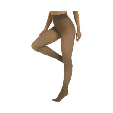 Imagem de 300g quente velo forrado collants feminino inverno térmico sexy collan