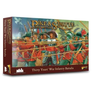 Imagem de Wargames Delivered - Pike & Shotte Epic Battles - Thirty Year's War Infantry Battalia- 12.5mm Miniature, 3 Regiments (80 Men Each), Bases, Flag Sheet - Action Figures by Warlord Games