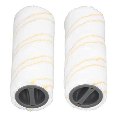 Imagem de Rolo de Escova Microfibra Substituição para Limpador Pisos Duros FC3 FC3D FC5 FC5D FC7 Lavável Uso Úmido e Seco Limpeza Eficiente Desempenho Estável