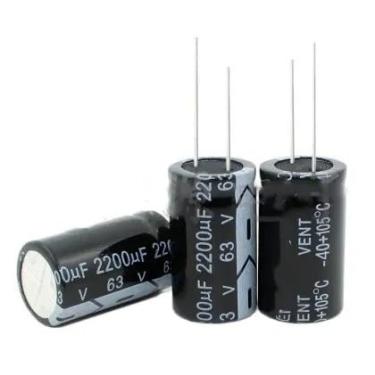 Imagem de Capacitor eletrolítico 20 peças 2200UF 63V 63V2200UF Capacitores Microfarad 18 * 35 mm