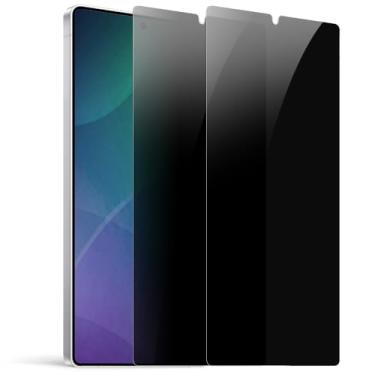 Imagem de Pacote com 2 protetores de tela de privacidade para Samsung Galaxy S26 Ultra [anti-espião de 27°] Filme PET revestido de vidro duplo 9H ultrafino [desbloqueio rápido de impressões digitais