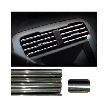 Imagem de Tiras Decorativas Cromadas Coloridas Para Grade De Ventilação Automoti