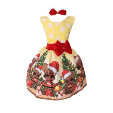 Imagem de Vestido Infantil Temático Lol Natal Papai Noel - Bento E Maria Moda In