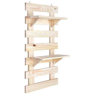 Imagem de Painel Floreira Tramontina 56x100cm Vertical em Madeira Maciça com Duas Prateleiras 91150111