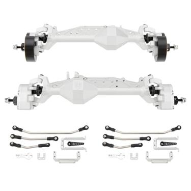 Imagem de MEUS RACING Cheat Code Capra 1.9 ISO Axles Kit for Axial Capra 1.9 4X4 and DIY SCX10 SCX10 II Upgrades (4WS-Silver)