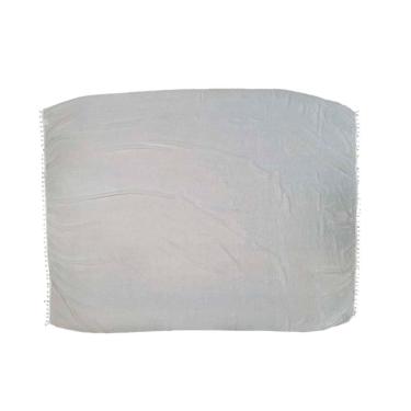 Imagem de Canga De Praia 100% Viscose - Branca Lisa 1,60Mx1,10M