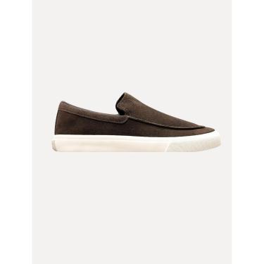 Imagem de Tênis Aramis Masculino Slip On Easy Drive Suede Marrom Escuro-Masculino