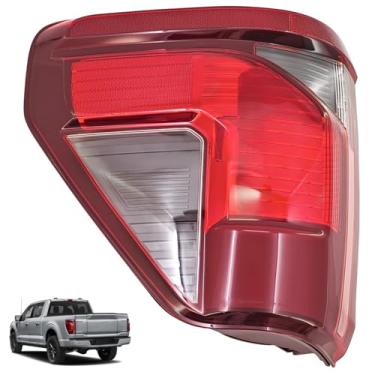 Imagem de ShenBrala Conjunto de luz traseira de halogênio RL3Z13404B com ponto cego (sem módulo) para Ford F150 2024-2025, luz de freio traseira do lado esquerdo do motorista de 7 + 3 pinos com lâmpada reversa