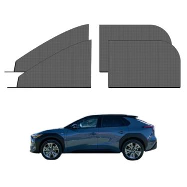 Imagem de 4 peças de persianas laterais, tela de proteção solar, design de camada dupla, proteção de privacidade para janelas frontais e traseiras para carros (para SUV)
