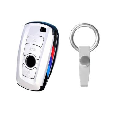 Imagem de Capa de fibra de carbono para chave de carro, compatível com bmw f30 f20 f10 f18 f22 f01 x3 x4 f06 f02 m3 m5 chaveiro acessórios de estilo automático(Style2)