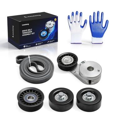 Imagem de Loautong Kit de polia tensora de correia serpentina para Chevrolet Equinox 2006 2007 2008 2009, para Pontiac Torrent 2006 2007 2008 2009, 3.4L, 38009, 36347, 38104