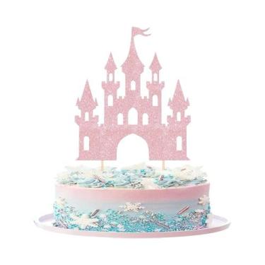 Imagem de Topo De Bolo Castelo De Princesa Para Aniversário De Meninas E Chá De 