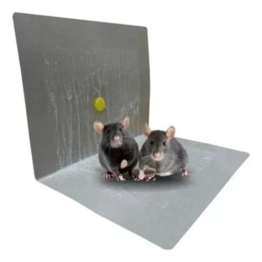 Imagem de Armadilha Adesiva Pega Rato e Insetos | Placa de Cola Forte Atóxica Sem Veneno | Pega Barata, Escorpião e Pragas | Design Dobrável para Cantos e Espaços Estreitos | Uso Residencial e Comercial