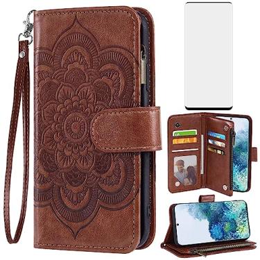 Imagem de Asuwish Capa de celular para Samsung Galaxy S20 Plus S20+ 5G capa carteira com protetor de tela de vidro temperado e compartimento para cartão flip acessórios para celular S20+5G S20plus 20S + S2O S