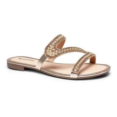 Imagem de Tamanco Feminino Rasteiro Mississipi Branco-Feminino