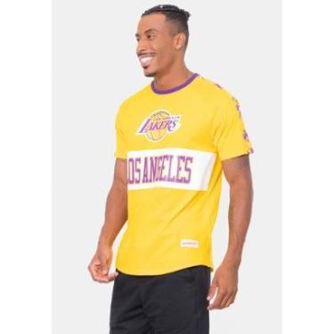 Imagem de Camiseta Mitchell & Ness Especial Los Angeles Lakers Masculino-Masculino