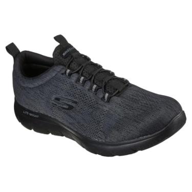 Imagem de Skechers Tênis masculino Skechers Summits Louvin, Preto/preto, 9 Wide