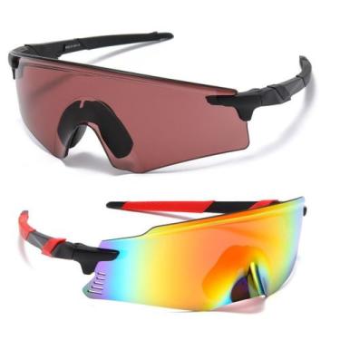 Imagem de Kit 2 Óculos Ciclismo Corrida Estilo Radical MTB Vôlei Beach Tennis Bi