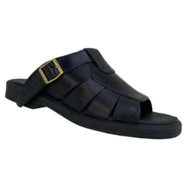 Imagem de Sandalia Itupuã Couro Masculino - Preto