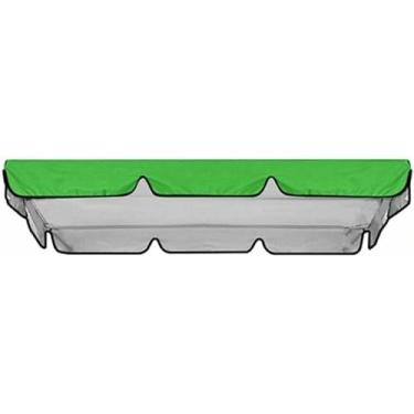 Imagem de Cobertura de substituição para balanço de pátio, cobertura para balanço de varanda de 2 ou 3 lugares, capa superior para rede de jardim, proteção solar.