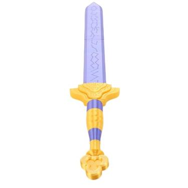 Imagem de Yinhing Espada de Impressão 3D Brinquedo Role Playing Espada Cosplay Prop Design de Material PLA Durável para Entusiastas de Cosplay Convenções de Quadrinhos Amarelo Azul 26 Polegadas