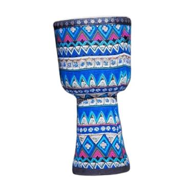 Imagem de MERIGLARE Tambor Djembe, instrumento de percussão leve e portátil com alça de ombro, brinquedo rítmico, tambor africano para crianças e adultos, ideal para