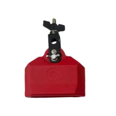 Imagem de KiBcsLic de percussão musical, blocos rítmicos, prático, fácil de instalar, acessórios para bateria, de improvisação, instrumento de, Vermelho, L