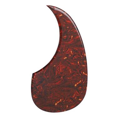 Imagem de Generic Placa de Proteção Brilhante de Plástico PVC para Guitarra Acústica Pickguard para Peça de Reposição de Proteção de Guitarra, Cor Vermelha, Adequada para Músicos e Entusiastas de
