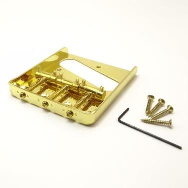 Imagem de Ponte Guitarra Telecaster Dourada Vintage 3 Saddle