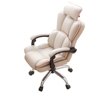 Imagem de Cadeira de escritório ergonômica cadeira de escritório para jogos de computador com encosto alto giratório para chefe e dormitório universitário cadeira de jogos