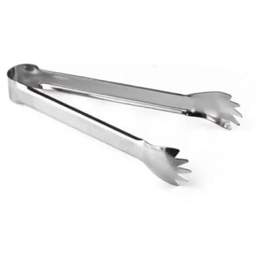 Imagem de Pegador de Gelo em Aço Inox, Pinça para Frutas e Alimentos, Utensílio para Bar e Drinks