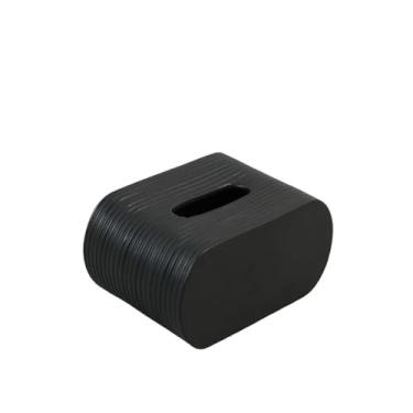 Imagem de Capa de caixa de lenços de papel, suporte de toalha de cerâmica, textura de cor sólida, casa, cozinha, quarto, mesa, papel, toalha, suporte para caixa de lenços (preto)