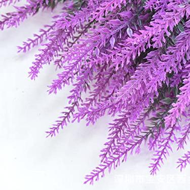 Imagem de Generic Flores Falsas Realistas de Lavanda Artificial Plástica Inodoras para Celebração de Casamento, Pacote de 10 Adequado para Decoração Interna (Rosa Vermelha)